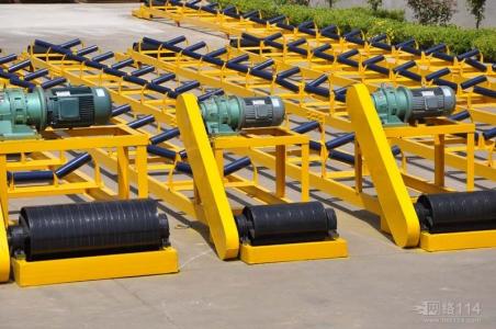 皮带机框架展示电机减速机