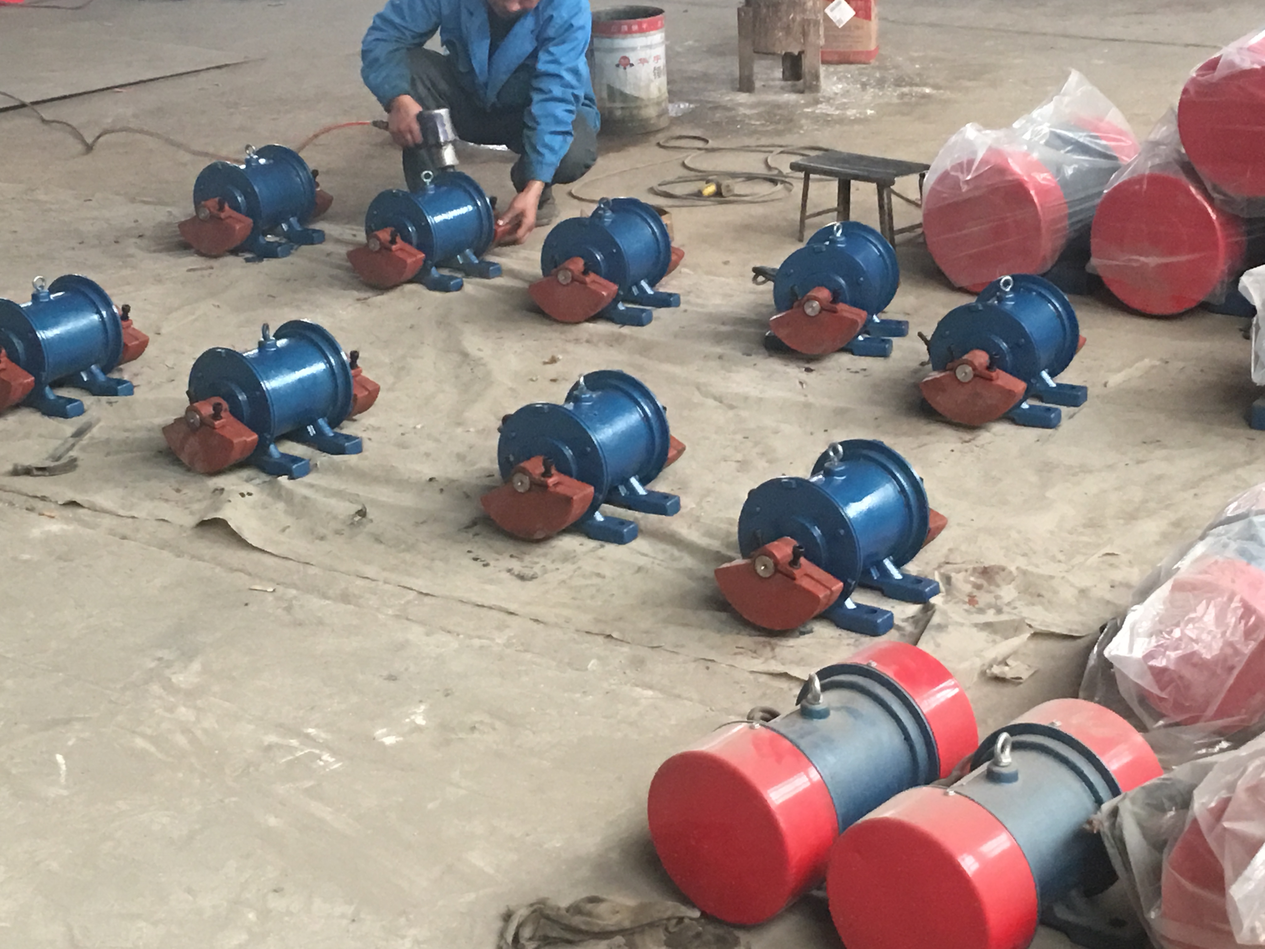 振动电机生产过程展示