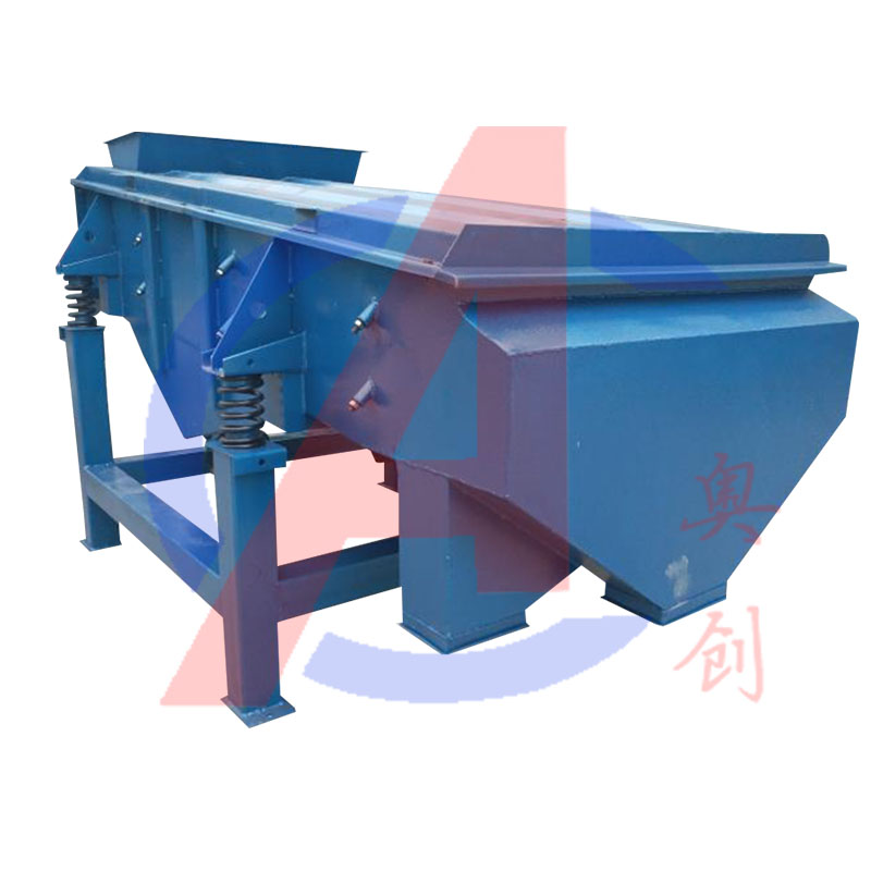 使用直线筛筛分玻璃砂