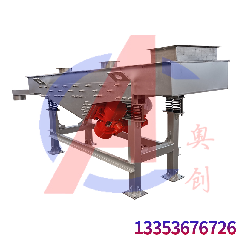 食用小米利用直线筛去除杂质